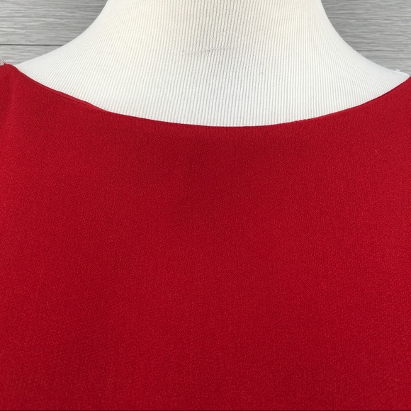 NICOLETTA RUGGIERO Open Long Sleeve Red Dress US 8 - Picture 4 of 10